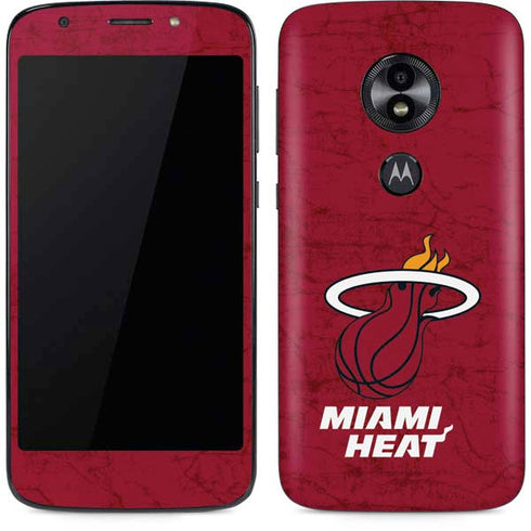 NBA Miami Heat Red Primary Logo Moto E5 Play Skin